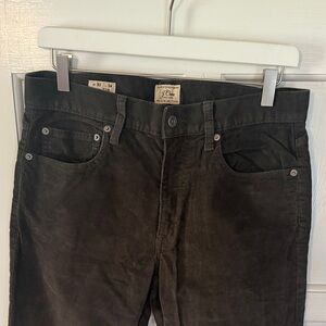 NEVER WORN J. Crew Men's Dark Gray Corduroy Pants 30x34. Straight Leg